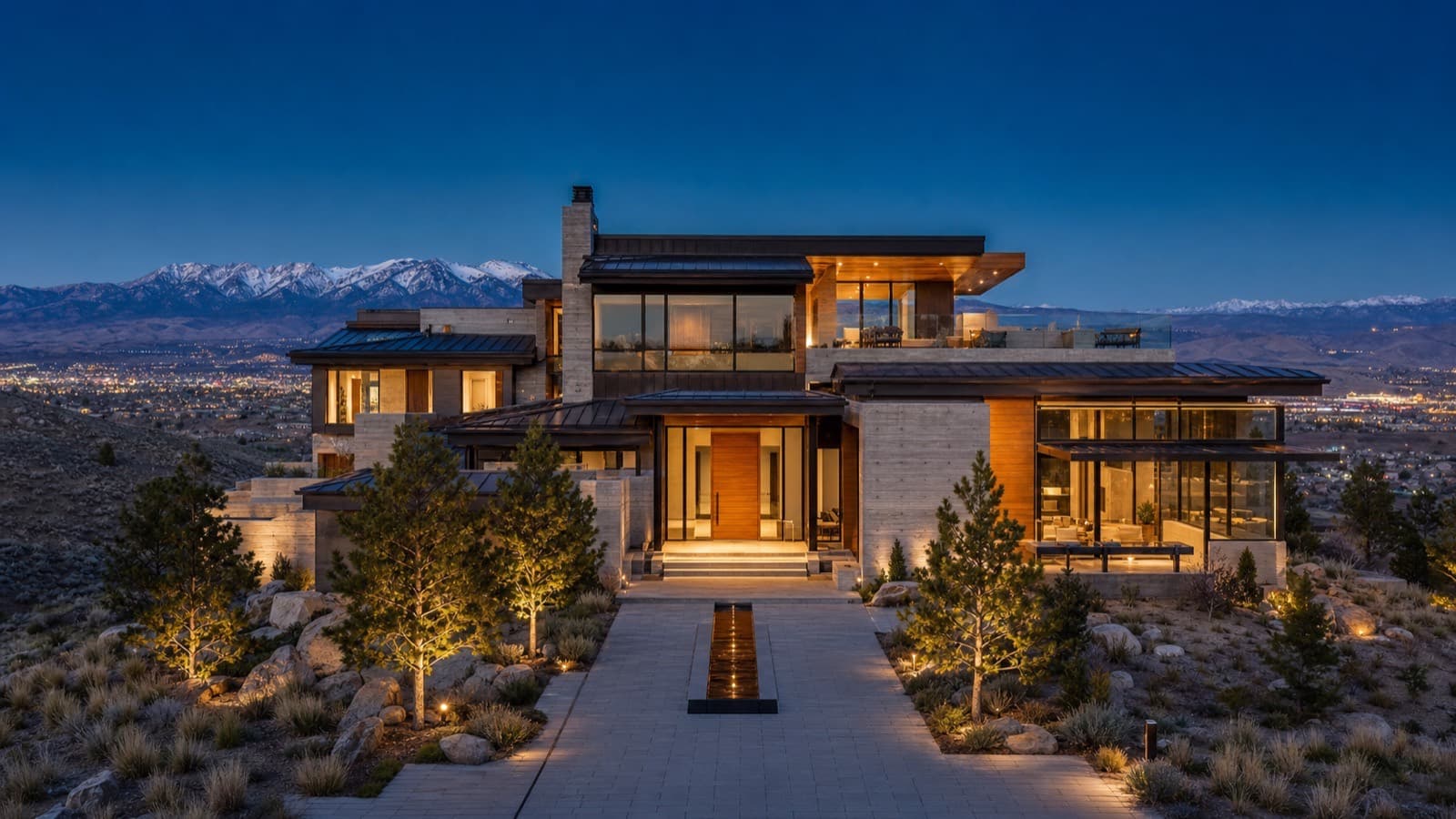 Spacious ranchette with mountain backdrop on open land in the Truckee Meadows near Reno, Nevada